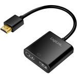 LogiLink: HDMI-splitter 1 till 2 HDMI 2.0 4K/60Hz 18 Gbit/s