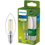 Philips: LED E14 Kron B35 2,3W (40W) Klar 485lm 2700K Energiklass A