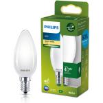 Philips: LED E14 Kron B35 2,3W (40W) Frostad 485lm 2700K Energiklass A