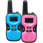 Denver: Walkie Talkie "Kids set" Två handenheter 8 kanaler WTK-441 Blå / Rosa