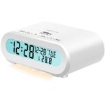 LogiLink: Klockradio Temp/Luftfuktighet USB-C/Batteridrift Vit