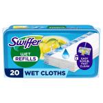 Swiffer: Rengöringsdukar för golv, 20st fuktiga med citrusdoft
