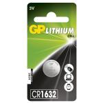 GP Lithium Cell Battery CR1632, 3V, 1-pack