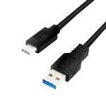 LogiLink: USB 3.2 Gen1 USB - USB-C 15W 3m Svart