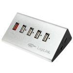 LogiLink: USB 2.0-hub 4+1 fast charge