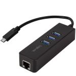 LogiLink: USB-C 3-Port Hub Gigabit RJ45