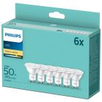 Philips: 6-pack LED GU10 50W 345lm Varmvit