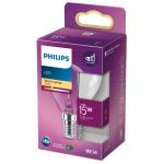 Philips: LED E14 Klot 15W Klar 136lm