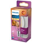 Philips: LED E14 Kron 25W Klar Dimbar WarmGlow 250lm