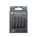 GP ReCyko Pro Rechargeable Battery, Size AA, 2000 mAh, 4-pack