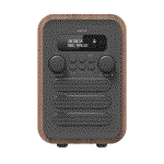 Denver: FM/DAB+ Radio Bluetooth Trä/grå