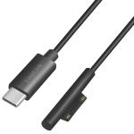 LogiLink: USB-C USB 3.2 Gen 1 Laddkabel Microsoft Surface 60W 1,8 m