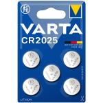 Varta: CR2025 3V Lithium Knappcellsbatteri 5-pack