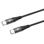 Celly: USB-C - USB-C Cable Nylon USB-PD 60W 1m