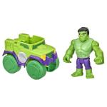 Spidey and his Amazing Friends 4 Inch Vehicle & Figure Hulk