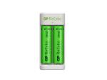 GP ReCyko Battery Charger, E211 (USB), incl. 2 x AA 2100 mAh Batteries