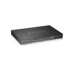 Zyxel GS1920-24HPv2, 28 Port Smart Managed PoE Switch 24x Gb + 4x SFP Standalone/cloud 375w