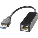 Adapter USB 3.0 to RJ-45 LAN with internal flash memory, Gigabit, black
