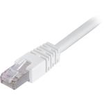 DELTACO Network Cable | Cat 6 | U/UTP | Low smoke/halogen free | Patch round (standard) | White | 15