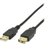 DELTACO USB Cable | USB-A - USB-A | 2.0 | 2m | Black