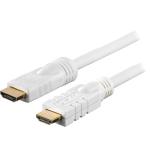DELTACO HDMI Active Cable | HDMI - HDMI | Max 3840x2160 30Hz | White | 15m