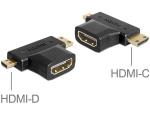 Delock HDMI-adapter, 19-p -> Mini-HDMI/Micro-HDMI