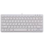 R-Go Compact Ergonomic Keyboard, QWERTY (Nordic), Wired White