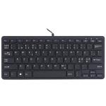 R-Go Compact Ergonomic Keyboard, QWERTY (Nordic), Wired Black