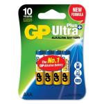 GP Ultra Plus Battery, Size AAA, LR03, 1.5V, 4-pack