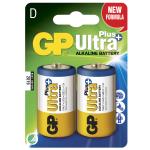 Batteri GP Ultra Plus, Size D, LR20, 1.5v (2p)