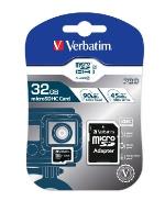 Verbatim 32GB PRO Micro SDHC Class 10 + SD adapt