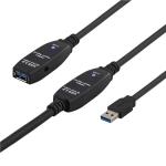 DELTACO USB Cable | Active | USB-A - USB-A | 3.0 | 15m | Black
