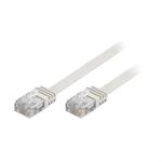 DELTACO Network Cable | Cat 6 | U/UTP | Patch flat | White | 20m