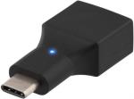 Adapter USB 2.0 Typ C hane -> Typ A hona, svart