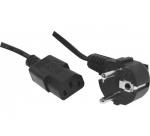EXC AC Power Cord / Nätkabel / Apparatsladd 1.8m - Vinklad