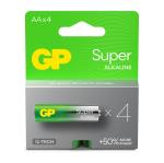 GP Super Alkaline Battery AA LR6 4-pack