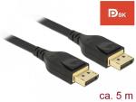 Delock DisplayPort Cable | DisplayPort - DisplayPort | Max 7680x4320 60Hz | Black | 5m