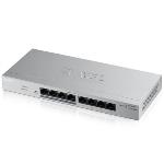 Zyxel GS1200-8HPv2 8 port GB PoE+, webmanaged Switch, 4x PoE, 60 Watt, fanless
