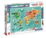 250 pcs Puzzles Kids SuperColor Animals In The World