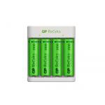 GP ReCyko Battery Charger, E411 (USB), incl. 4 x AA 2100 mAh Batteries