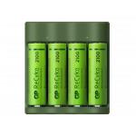 GP ReCyko Everyday Battery Charger, B421 (USB), incl. 4 x AA 2100 mAh Batteries