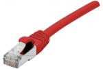 EXC Patch Cord RJ45 CAT.6a S/FTP Copper LSZH (Halogenfri) Snagless Red 2m
