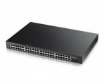 Zyxel GS1900-48HPv2, 48-port + 2 SFP  GbE L2 Smart Switch,Rackmount, 170W PoE+