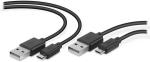 SpeedLink STREAM Play & Charge USB Cable Set - for PS4, black