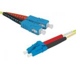 EXC Fiber patch cable yellow - 2 m SC-UPC/LC-UPC duplex HD single OS2 9/125