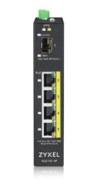 Zyxel RGS100-12P, 5  Port unmanaged PoE Switch, 120 Watt PoE, DIN Rail, IP30, 12-58V DC