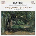 String quartets Op 3 Nos 3-6