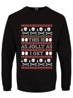 This Is As Jolly As I Get Men`s Black Christmas Jumper [Small (36" - 38")]