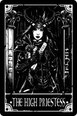 Deadly Tarot - The High Priestess Small Tin Sign