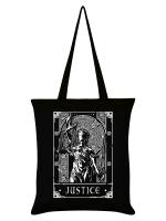 Deadly Tarot - Justice Black Tote Bag